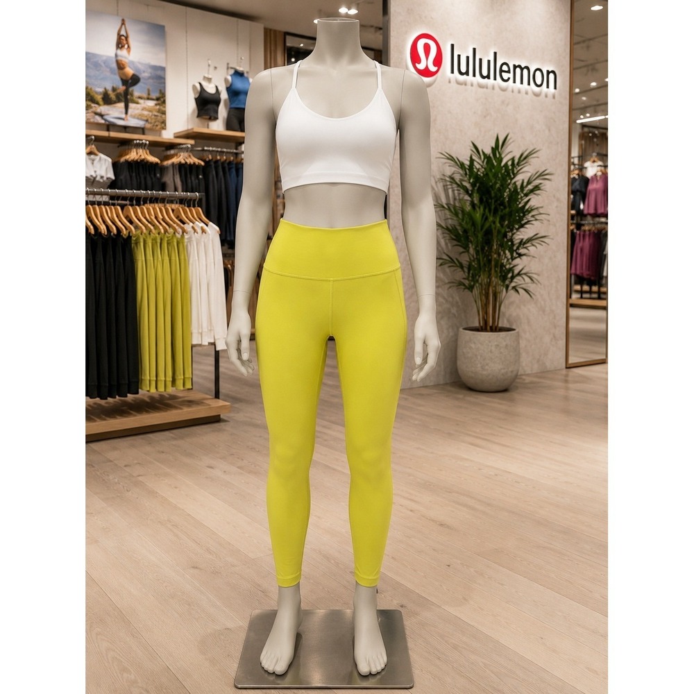 Lululemon Align High-Rise Pant 25" Soleil Yellow Size 2 w/nulu